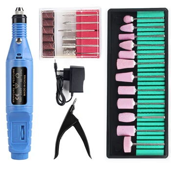

1 Set Professional Electric Nail Drill Machine Manicure Machine Pedicure Drill Set Ceramic Nail File Nail Drill Equipment Tools