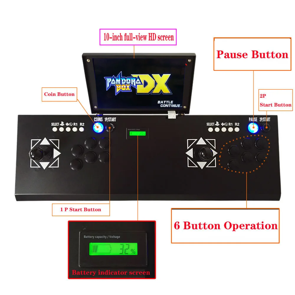 

The most classic design DIY game machine,3000 in 1 Pandora's Box DX Household Multi game consoles
