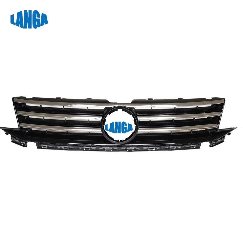 2K5853653 для VW Caddy-на переднюю решетку темно-серого цвета с серым формовочным защитным грилем передний бампер с эмблемой