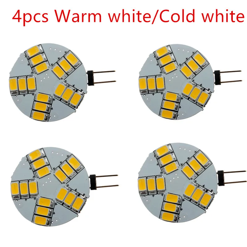 4 шт./лот Вт белый теплый G4 15 5630 SMD светодиодный домашний прожектор лампа