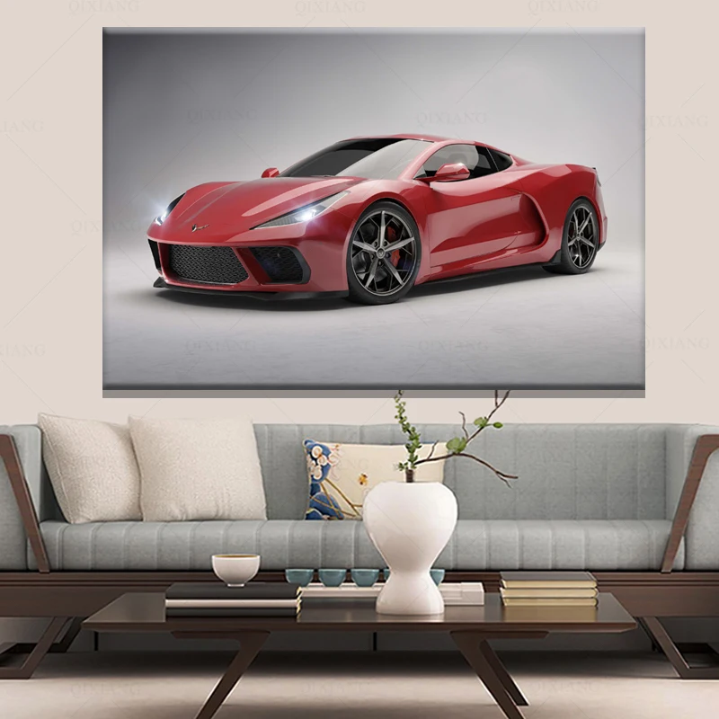 Плакаты Supercar Blue Car B M W M3Modern Wall A E46 Классическая Дрифт-машина Настенная фотопечать