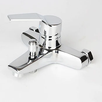 

Wall Mounted Triple Bathroom Shower Faucet Simple Shower Tap Bathtub Faucet Shower Mixers Hot And Cold Water Mixing Valve Tap