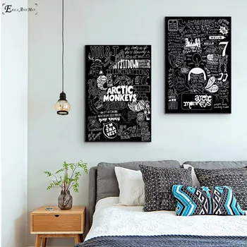 

Arctic Monkeys Music Band Quotes Posters And Prints Canvas Painting Pictures On The Wall Abstract Decorative Home Decor Cuadros