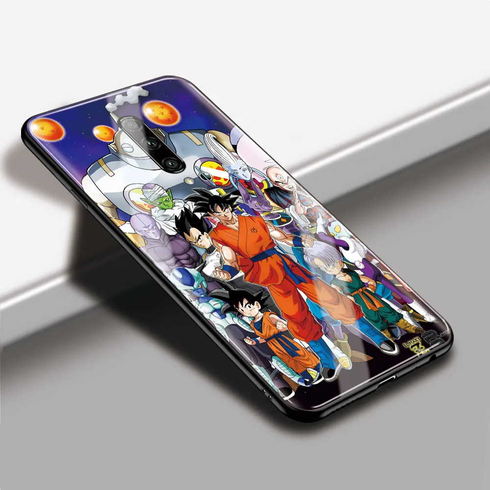 Чехол с аниме для Oneplus 6t Dragon Ball Goku, стеклянная задняя крышка, чехол Oneplus 5t для Oneplus 1+ 5 6 Oneplus 6 6t 7 pro, DIY Чехол