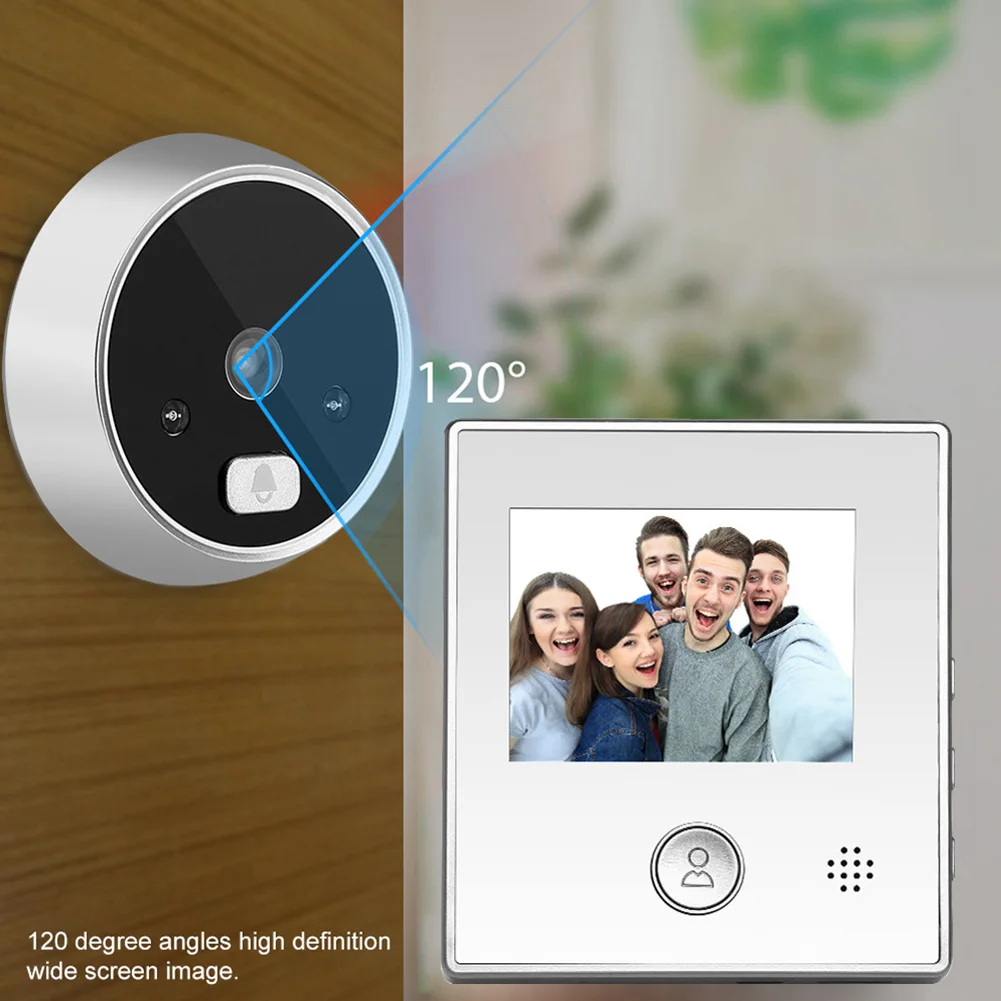 

Peephole Anti-theft Smart Camera Digital Viewer Electric Wide Angle Aluminum 2.8 Inch Intercom LCD Display Video Doorbell