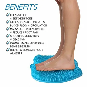 

Shower Foot Massager Scrubber Cleaner for Shower Floor with Suction Cup XHC88