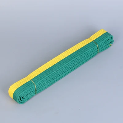 yellow green Suzakoo боевое искусство тхэквондо поясной ремень тренировочное оборудование аксессуар - Цвет: yellow green