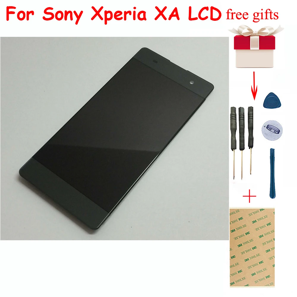 Для sony Xperia XA lcd Touch F3111 F3113 F3115 сенсорный экран дигитайзер сенсор дисплей экран панель сборка ЖК-замена