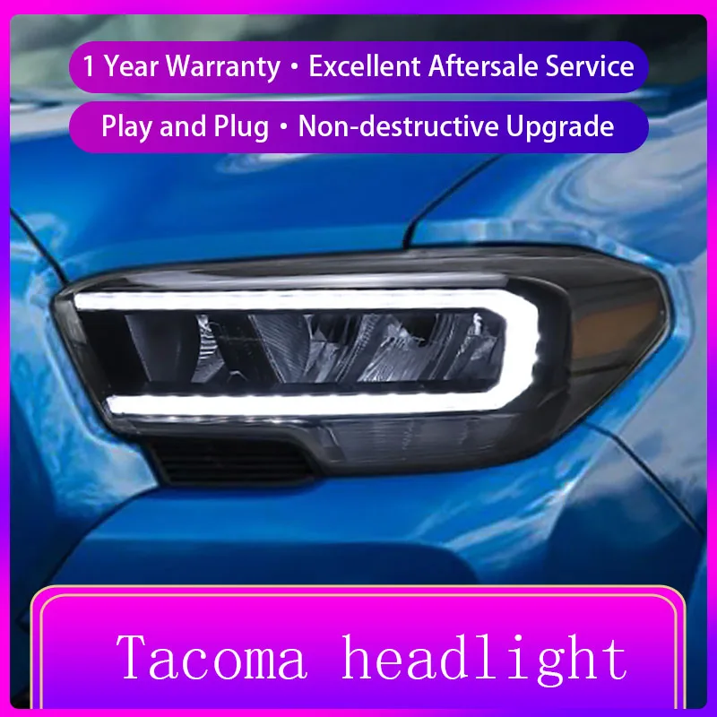 Новый стиль для Toyota Tocoma фары 2013-2020 светодиодный ные Angel Eye | Автомобили и мотоциклы
