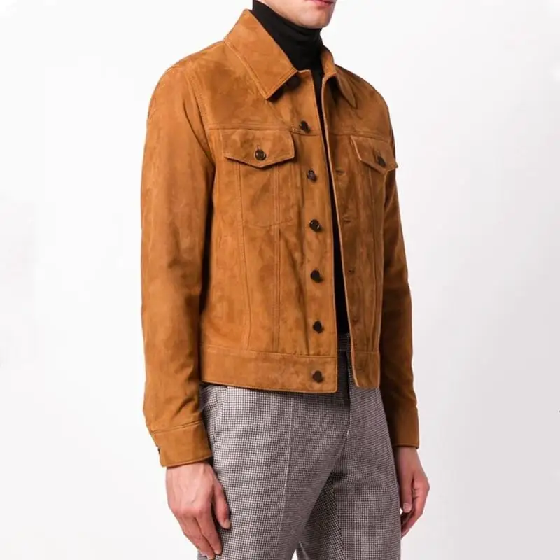 

Free shipping.classic style,man Plus size soft cowhide Jacket,men's genuine Leather jacket.fashion young slim coat,cow suede