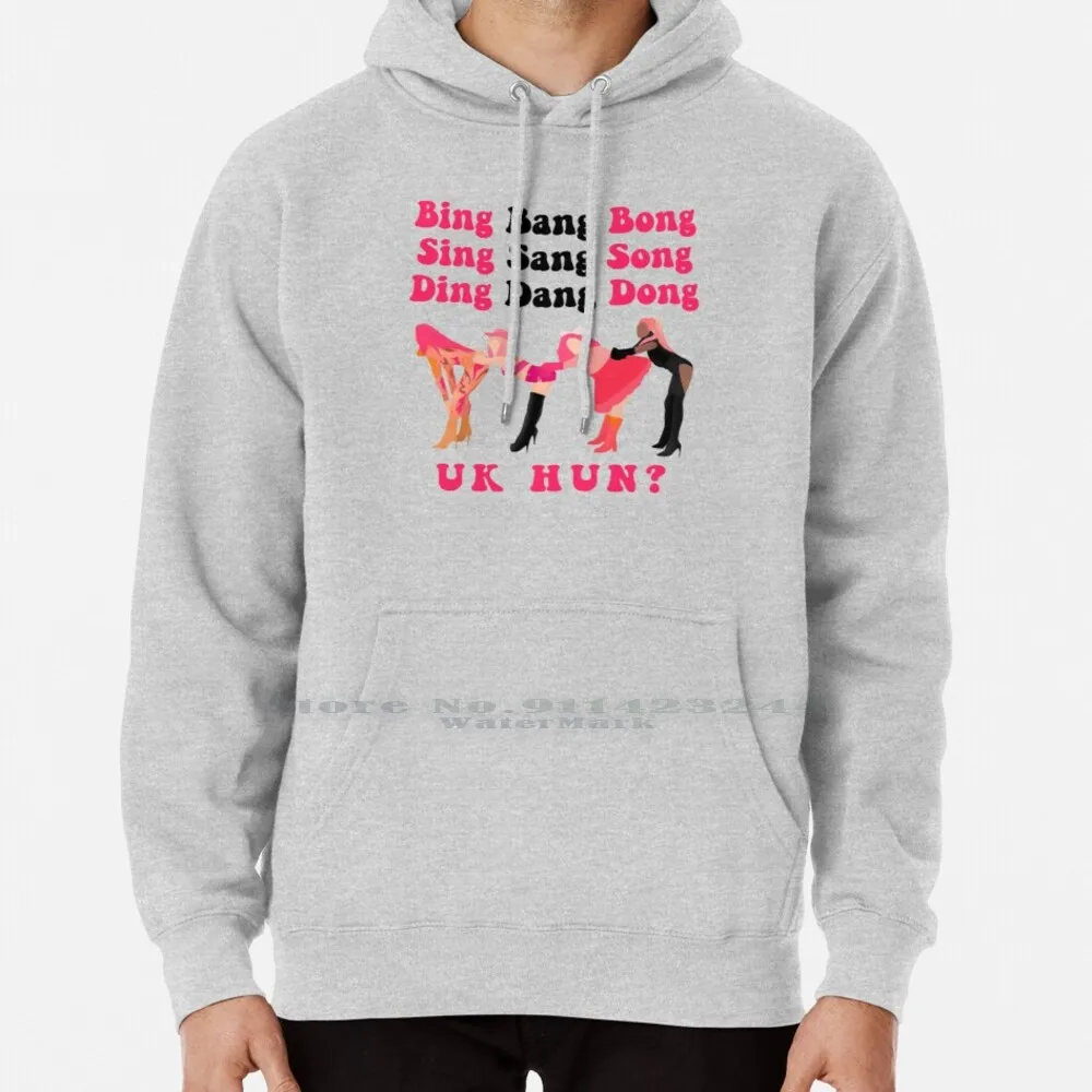 

Bing Bang Bong-Uk Hun  Hoodie Sweater 6xl Cotton Sing Sang Song Ding Dang Dong United Kingdolls Awhora Tayce Rupaul Drag Race