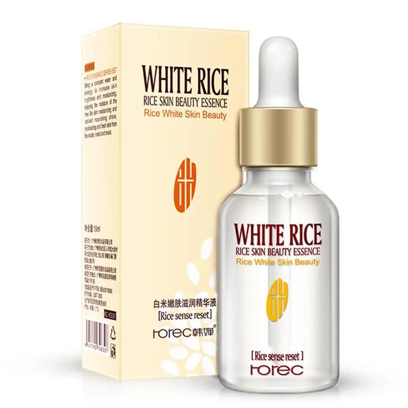 

15ml Rice White Face Serum Essence Skin Beauty Serum Moisturizing Whitening Anti-Aging Facial Essence Skin Care Korea Make Up