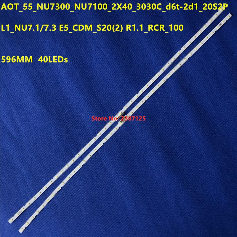 

New 30PCS LEDStrip For UA55RU7800 UE55RU6025 UE55NU7300 UE55NU7100 AOT_55_NU7300_NU7100 BN96-45913A BN61-15485A UE55NU7102