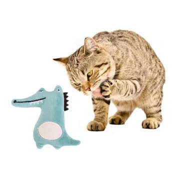 

Cat Animal Shape Soft Corduroy Pet Toy Critters Soft Toys Plaything Puppet Animal Shape Safety Plush Cat Toy Kangaroo