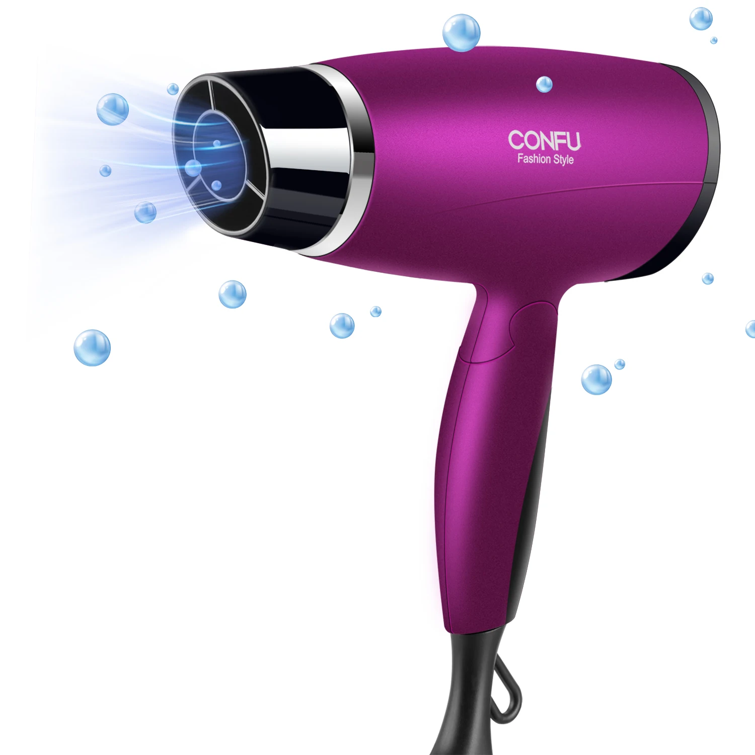 Confu 1800w Folding Hair Dryers Portable Blow Dryer With Comb Powerful