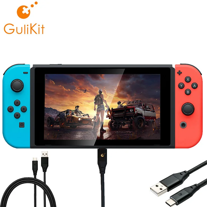 Gulikit Breating светильник дата кабель для Nintendo переключатель быстрая зарядка USB Type C