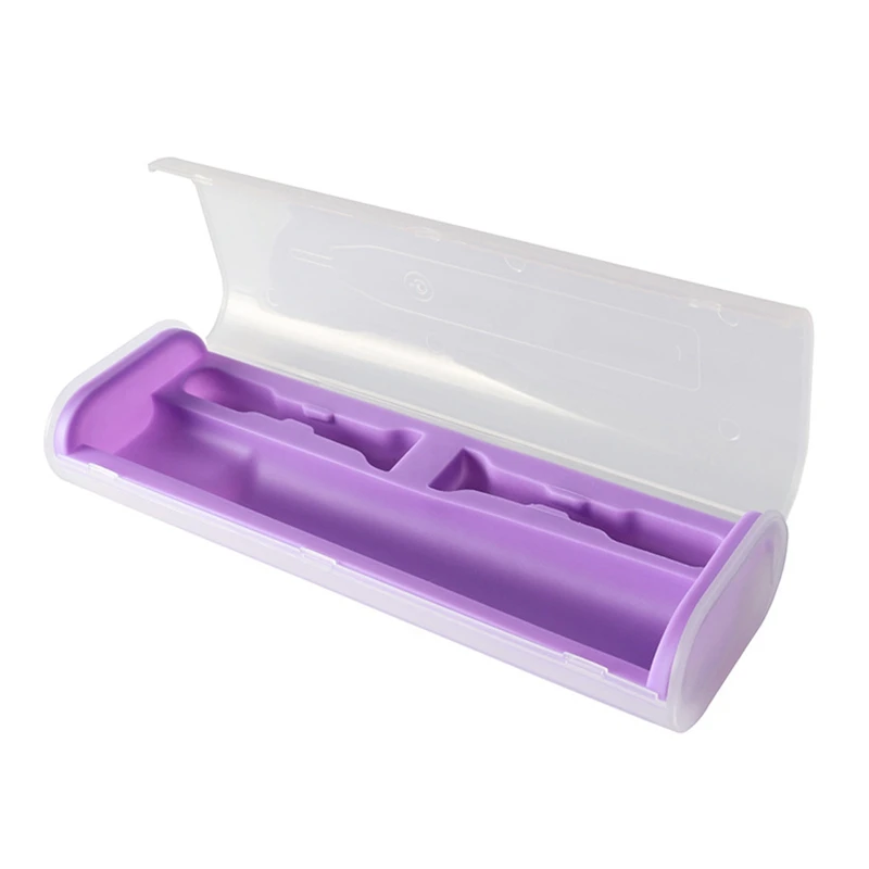 Purple Коробка для электрической зубной щетки, портативный держатель для зубной щетки, аксессуары для путешествий, чехол для зубной щетки, чехол с ручкой для путешествий - Цвет: Purple