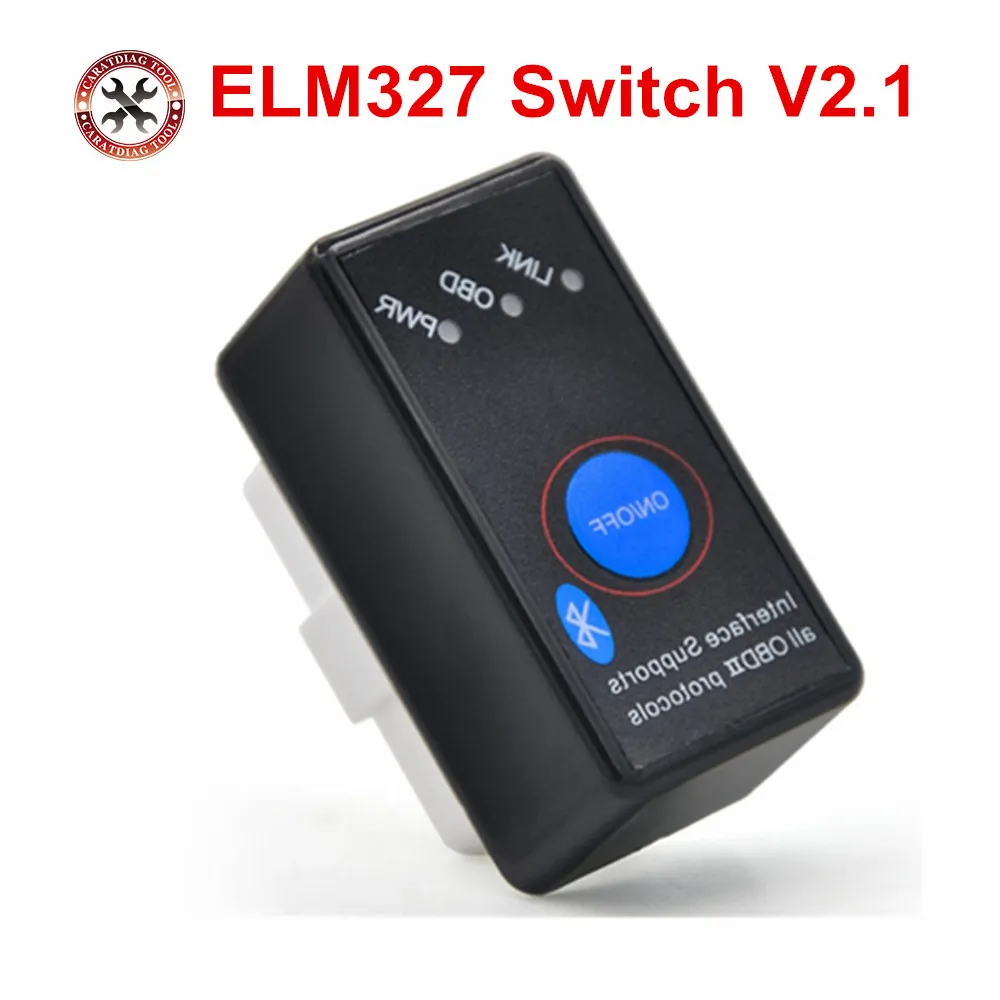 Лучшие продажи супер мини ELM327 Bluetooth с вкл/выкл Мощность Переключатель ELM 327 OBD2