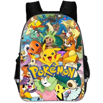 

Anime Pokemon Backpack Boys Girls School Bags Children Pikachu kindergarten Backpack For Kids Gift Backpacks Schoolbags Mochilas
