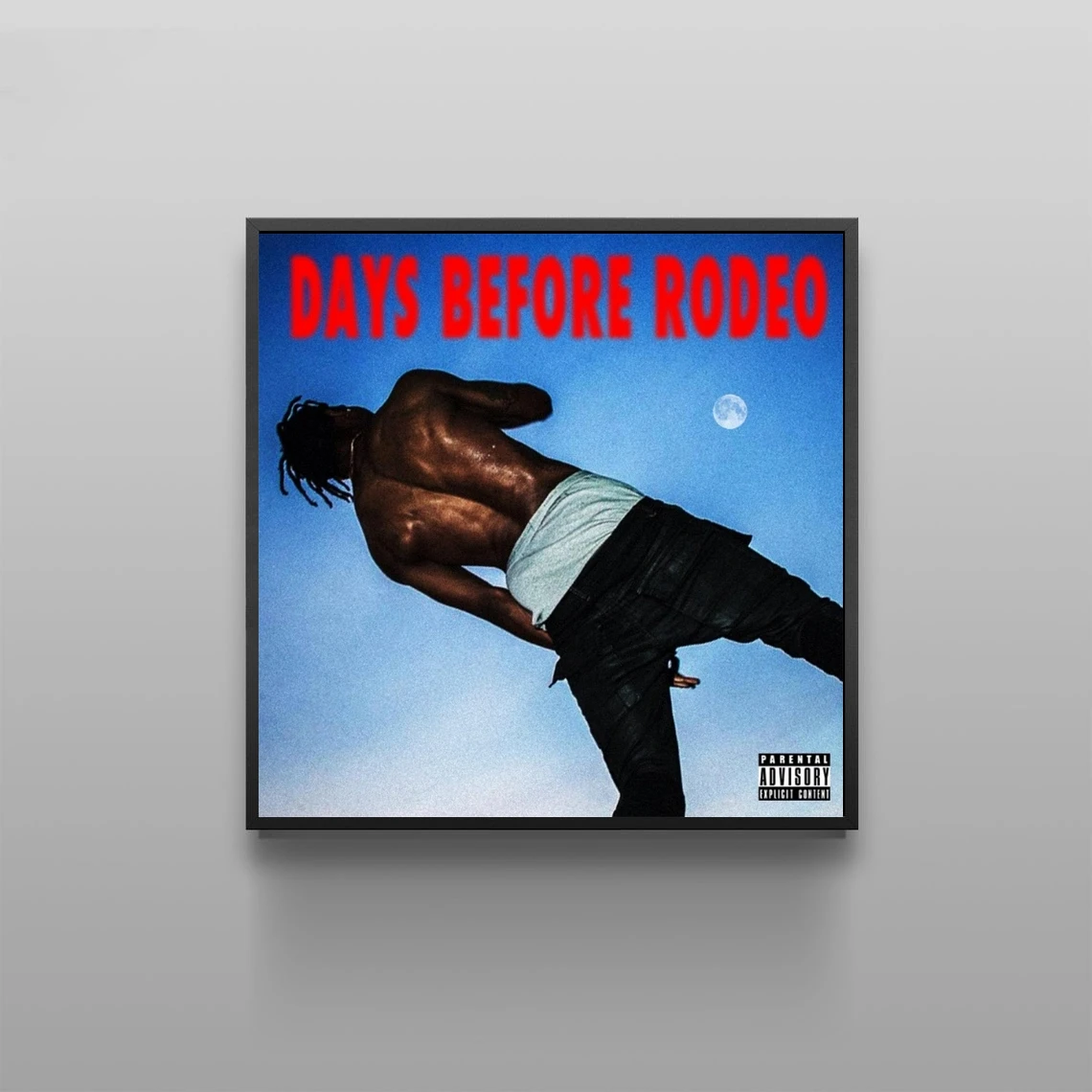 Travis Scott Days Before Rodeo Album Cover Poster Canvas