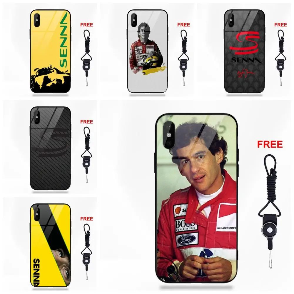 Ayrton Senna Drive Racing логотип звезда для Apple iPhone 5 5C 5S SE 6 6S 7 8 Plus X XS Max XR|Чехлы-накладки| |