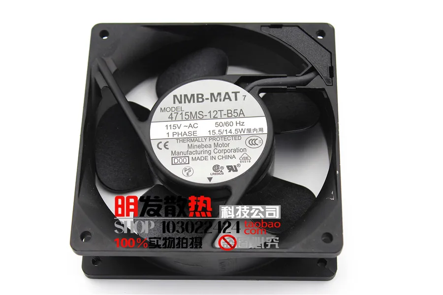 

Brand new original genuine / 12038 4715MS-12T-B5A 115V axial flow cooling fan