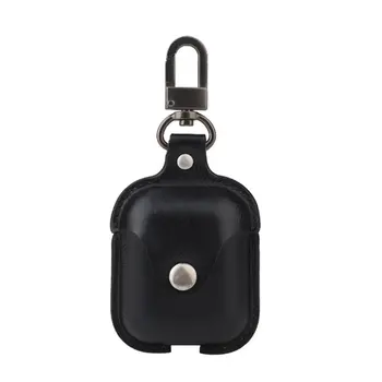 

Headset Protective Case PU Leather Shell Wireless Charging Box Holster Bag Package For Airpods