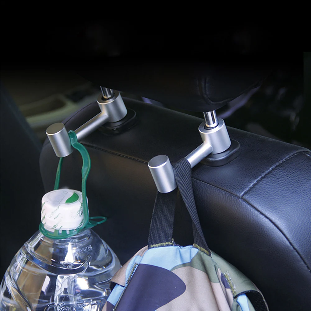 90*25*30mm Car Vehicle Back Seat Headrest Hanger Holder Hooks For Bag Purse Cloth Grocer Organizer