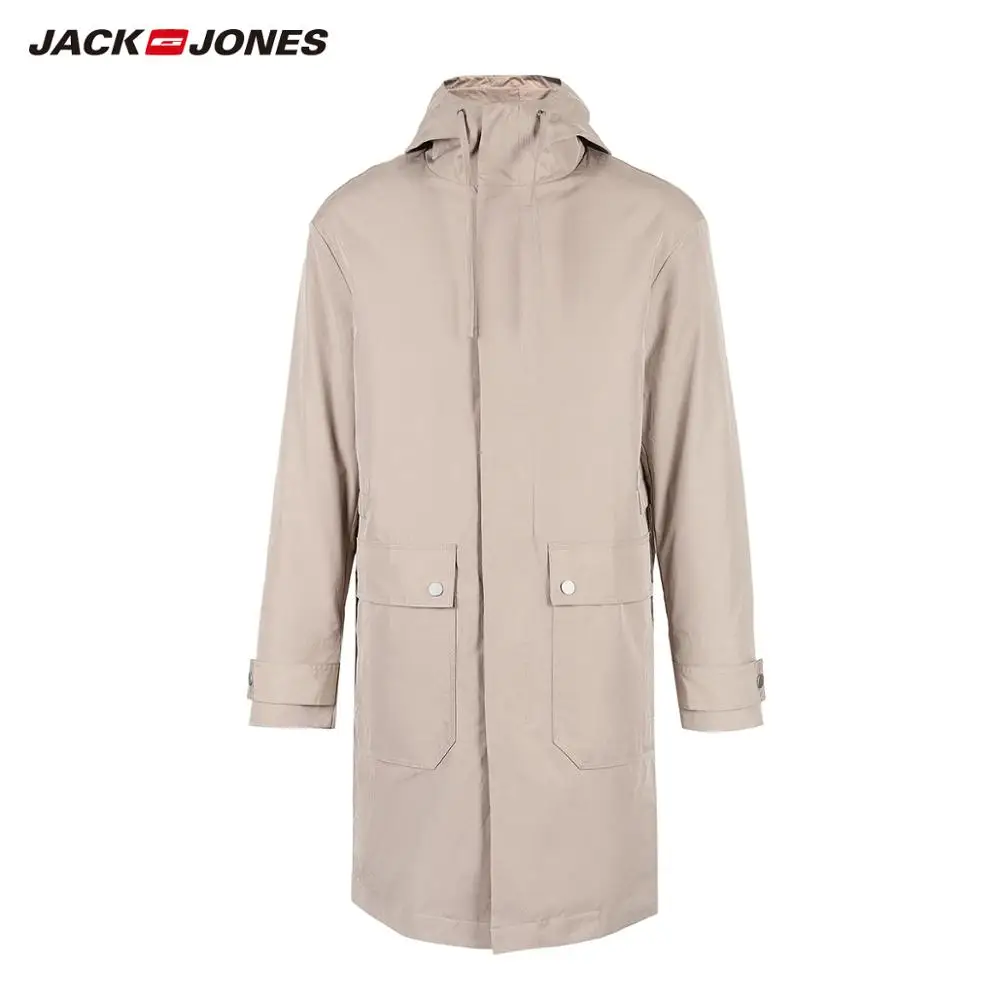 MOUNTAIN Jack Jones Мужская осенняя и зимняя парка пальто длинная куртка Тренч пальто мужская одежда 219109502 - Цвет: MOUNTAIN
