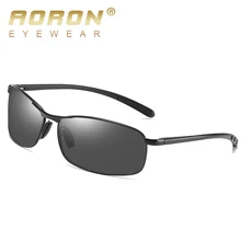 AORON Mens Polarized Sunglasses Men Classic Rectangle Sun Glasses Aluminum Leg UV400 Sunglasses Mirror Eyewear