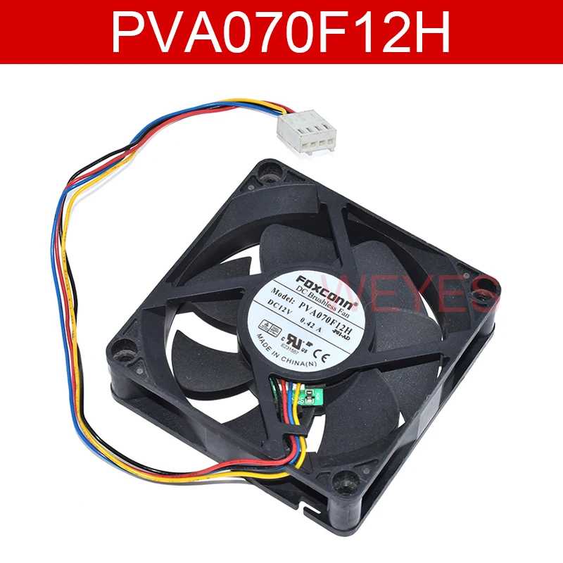 Оригинальный охлаждающий вентилятор PVA070F12H 12 В а 7 см с четырьмя проводами |