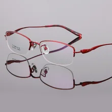 Новые женские очки с оправой из чистого титана Сверхлегкая рама Деловые женские очки Рамка