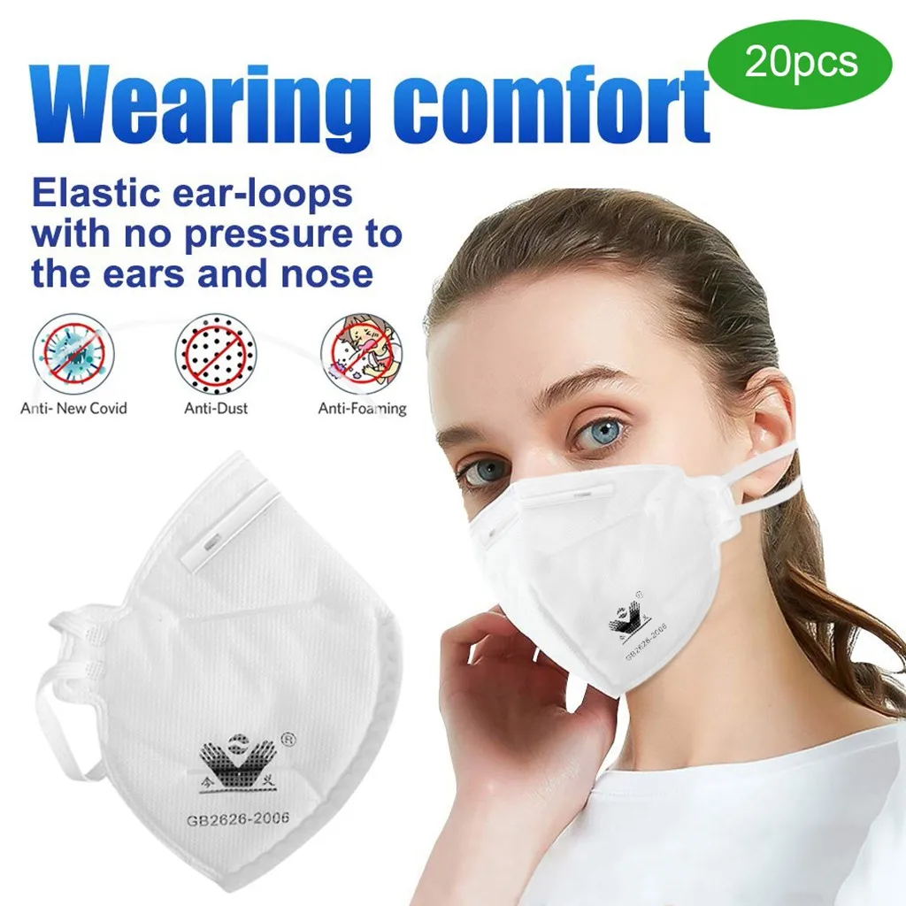 

19 20PC Anti-Dust Filter Face Respirator Protection Mask Roof Mouth Masks mondkapjes mask