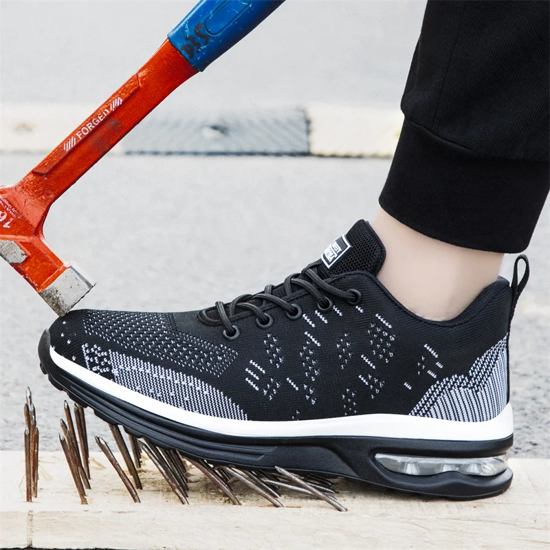 Industrial Safety Shoes With Steel Toe Cap Indestructible Cushion Work Shoes for Men Protective Security Boots Women Footwear safety shoes,men shoes