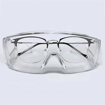 

Transparent Protective Goggles Anti-Splash Anti-fog WindProof Glasses Eye Protection for Industry DC120