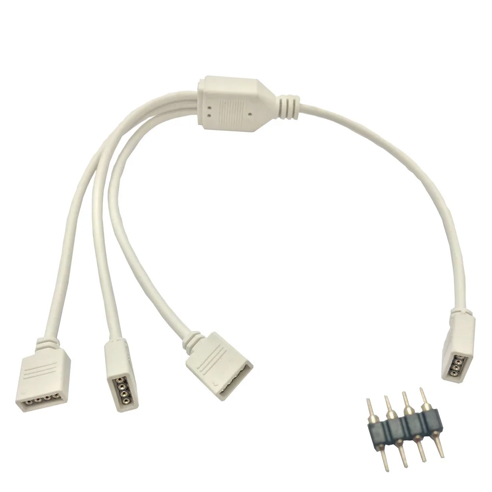 

4Pin Extension Wire Cable Cord Connect RGB 5050 3528 LED Strip Connecotr wire for 5050 3528 RGB LED Strip Light 0.3m