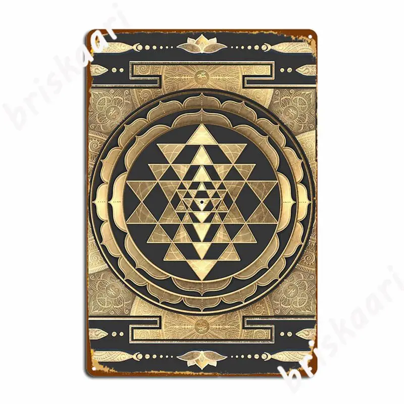 Golden Sri Yantra Metal Signs Cinema Kitchen Bar Cave Vintage Tin sign  Posters|Plaques & Signs| - AliExpress