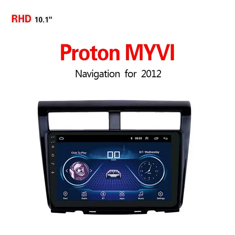 

Lionet GPS Navigation for Car Proton MYVI 2012 10.1Inch RP3001Y