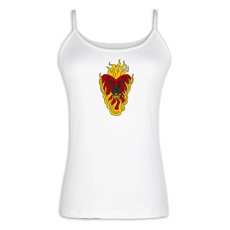 jfSingletS2177W Bucks Game of Thrones House Baratheon of Storm's End Our Is the Fury женский сексуальный жилет, хлопковый топ на бретелях - Цвет: jfSingletS2177W
