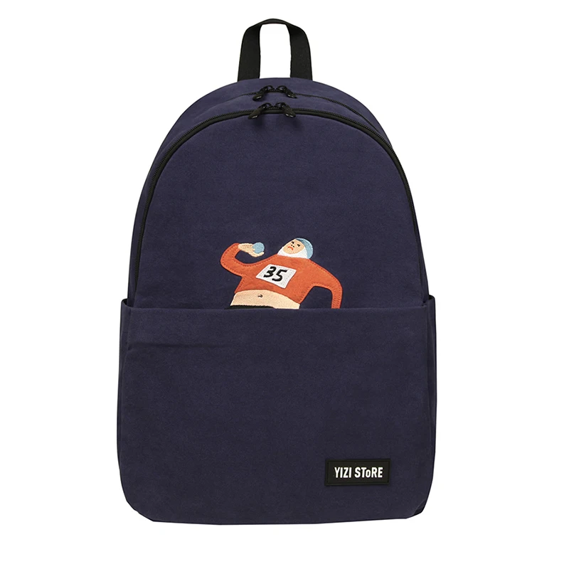 Shot put backpack YIZISTORE оригинальные повседневные брезентовые Смешные рюкзаки для мальчиков и девочек, экономичные школьные сумки в легкой атлетике серии 1(FUN KIK - Цвет: Shot put backpack
