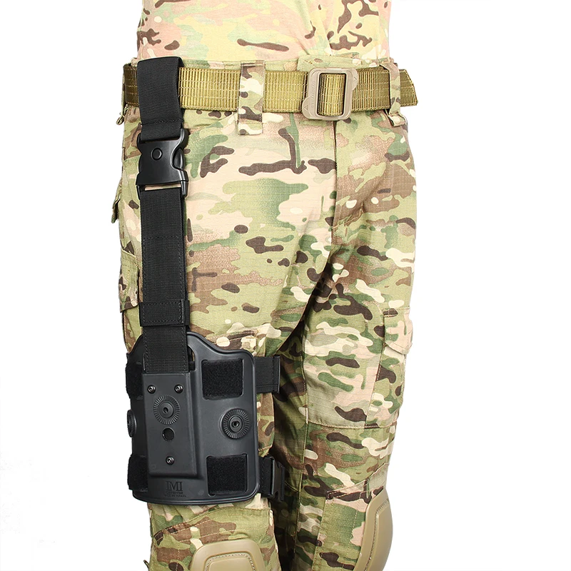 ar15 accessories Tactical Pistol Holster Airsoft Right Leg px4 ankle pouch Drop-Leg Holster platform  for hunting Black (4)