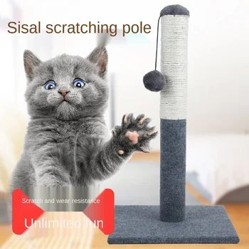 

Cat Scratching Tower Tree Post Pet Toy Furniture With Sisal Natural Hemp Rope Fit Small Medium Large Cats
