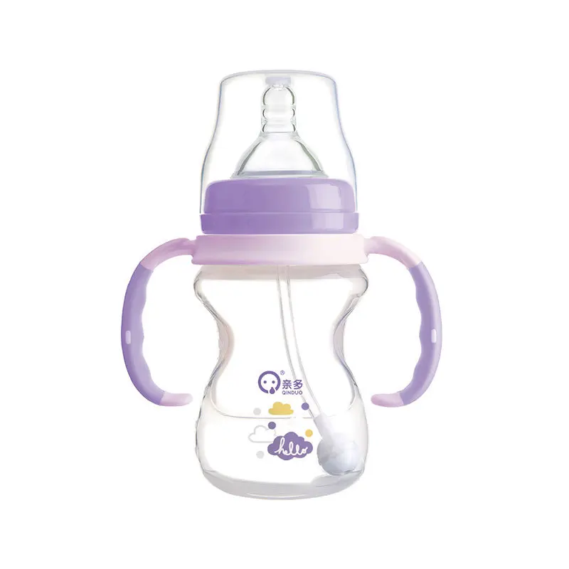 

Dearer Infant Wide Aperture Feeding Bottle with Handle Straw Newborns Feeding Bottle Pacifier