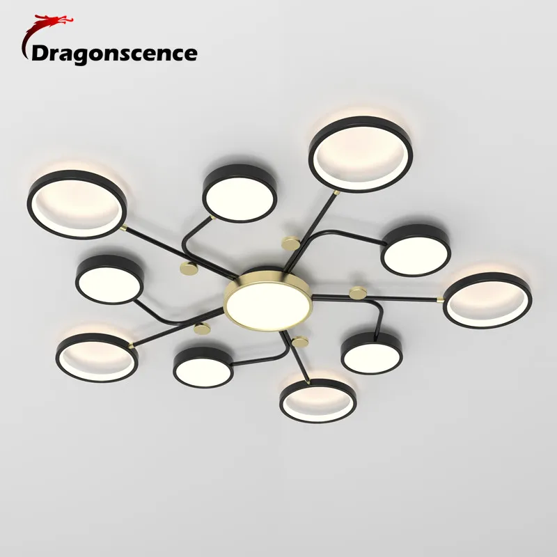 Dragonscence современный светодиодный потолочный Люстра для гостиной Светильники