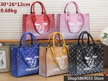 

Luxury Leather Handbags Women Bags Louis Vuitton LV- Designer Brand Women's Shoulder Bags Large Capacity Ladies Hand Bags L374