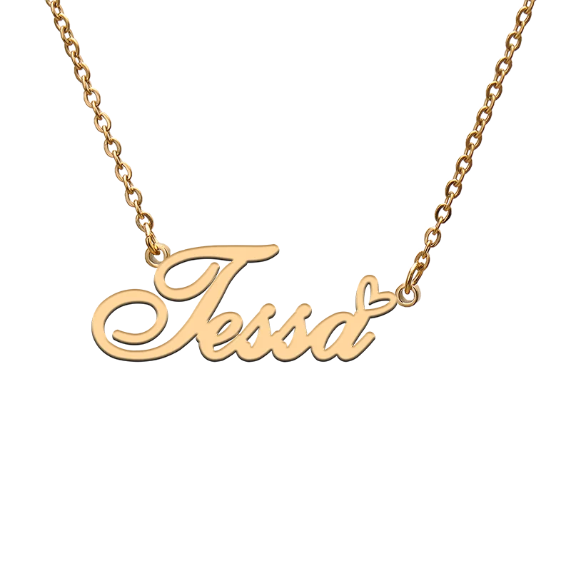 

Custom Personalized Name Necklaces for Tessa Best Friends Birthday Christmas Mother Days Jewelry Gifts