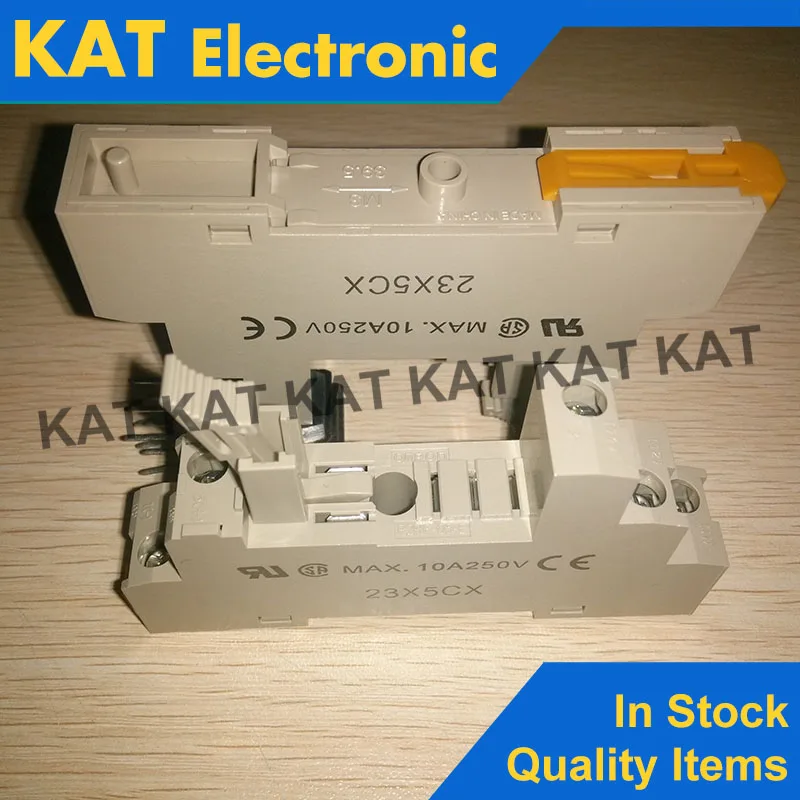 

P2RF-05-E 10A 250V MAX.10A250V Relay Base Socket Used with G2R-1-S G2R-2-S Track/Surface Mounting Sockets