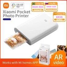 Xiaomi-Impresora de bolsillo mijia AR para fotos, dispositivo mini de impresión portátil de versión global, 300dpi, batería de 500mAh, con opción de compartir imágenes