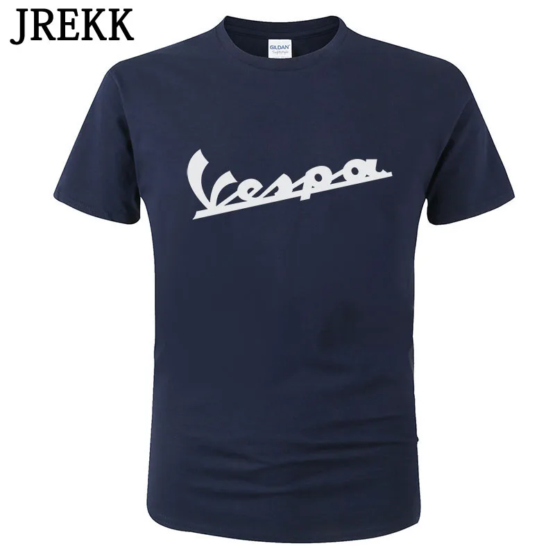 Camiseta con estampado de Vespa Harajuku para hombre, camisa divertida de 100% de algodón de manga corta con cuello redondo, C108, 2020