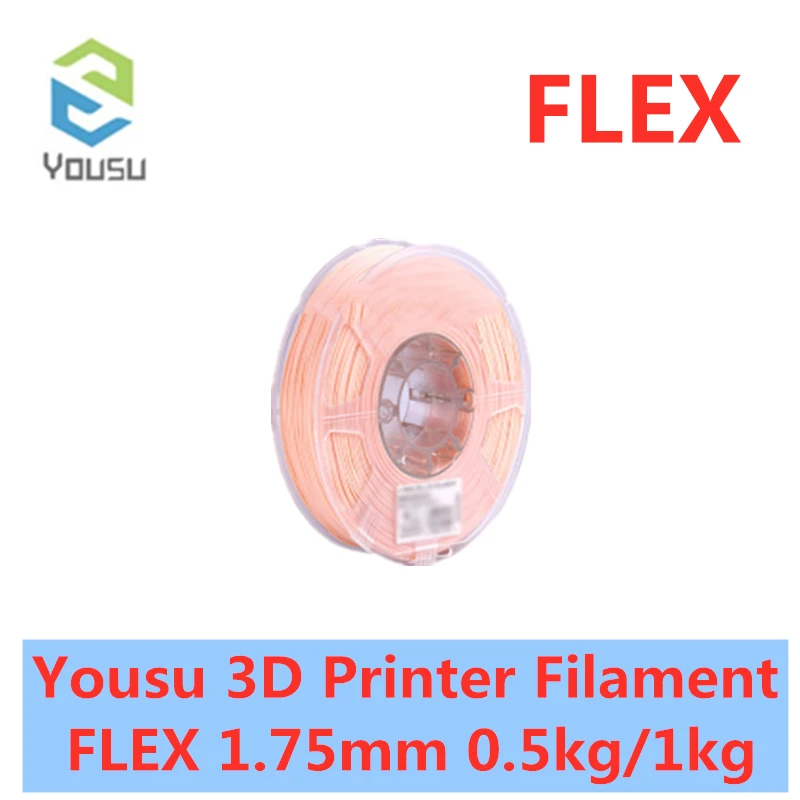 YouSu, высокое качество, 1,75 мм, 0,5 кг/1 кг, гибкий 3d принтер, нить, много цветов, 3d нити, 3d принтер, материалы для FDM 3D принтера